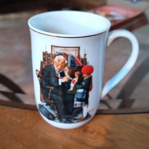 Norman Rockwell coffee cup